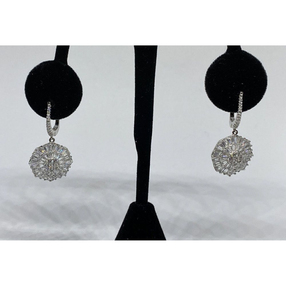 Rosie Hill Designs SE181W Earrings Cubic Zirconia Sterling Silver NM67